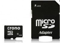 Crono micro Secure Digital HC (microSDHC) karta 16GB Class 10 + adaptér